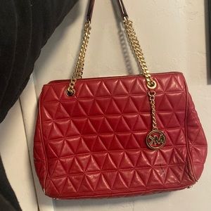 Red MK purse medium size